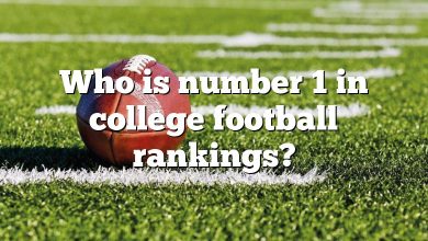 Who is number 1 in college football rankings?