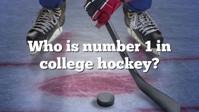 Who is number 1 in college hockey?