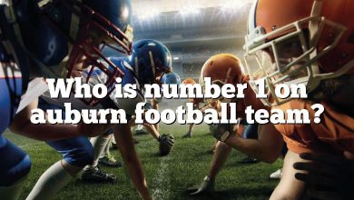 Who is number 1 on auburn football team?