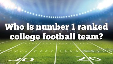 Who is number 1 ranked college football team?