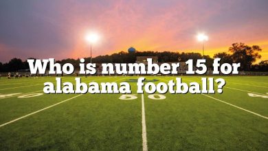 Who is number 15 for alabama football?