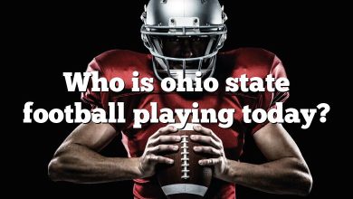 Who is ohio state football playing today?