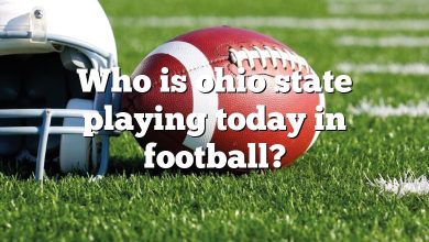Who is ohio state playing today in football?