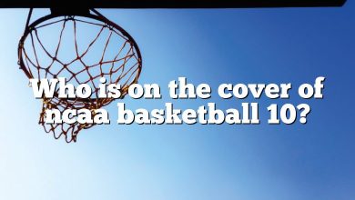 Who is on the cover of ncaa basketball 10?