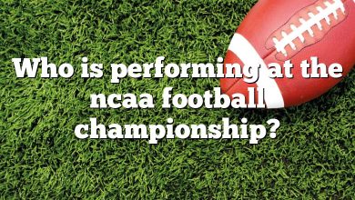 Who is performing at the ncaa football championship?
