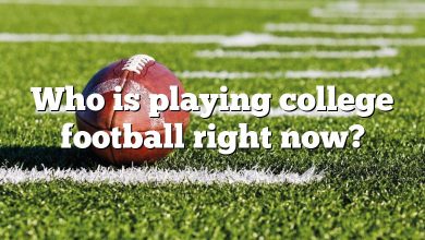 Who is playing college football right now?