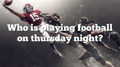 Who is playing football on thursday night?