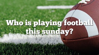 Who is playing football this sunday?