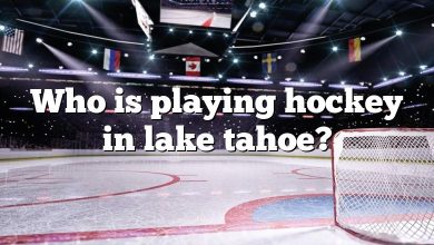Who is playing hockey in lake tahoe?