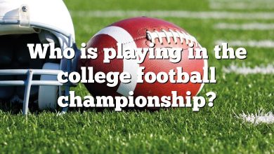 Who is playing in the college football championship?