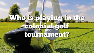 Who is playing in the colonial golf tournament?