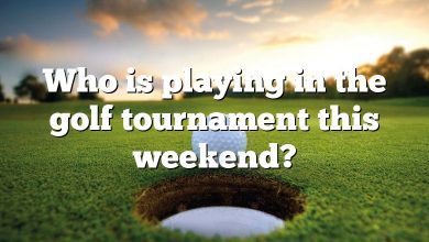 Who is playing in the golf tournament this weekend?