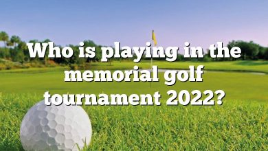 Who is playing in the memorial golf tournament 2022?