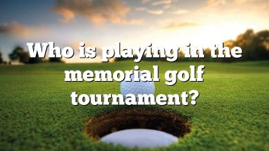 Who is playing in the memorial golf tournament?