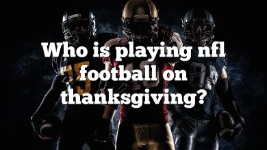 Who is playing nfl football on thanksgiving?