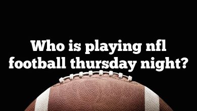 Who is playing nfl football thursday night?