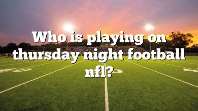 Who is playing on thursday night football nfl?