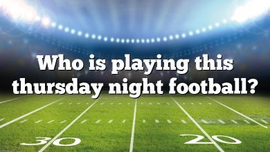 Who is playing this thursday night football?