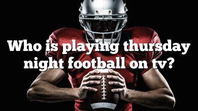 Who is playing thursday night football on tv?