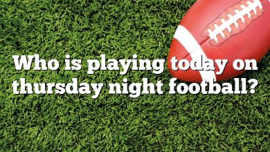 Who is playing today on thursday night football?