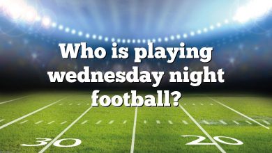 Who is playing wednesday night football?