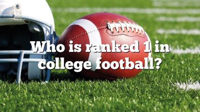 Who is ranked 1 in college football?