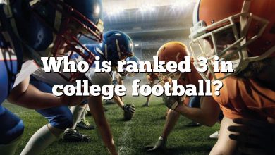 Who is ranked 3 in college football?