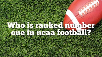 Who is ranked number one in ncaa football?