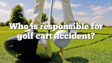 Who is responsible for golf cart accident?