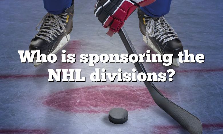 Who is sponsoring the NHL divisions?