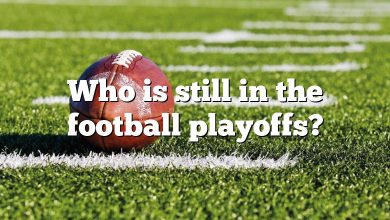 Who is still in the football playoffs?