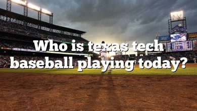 Who is texas tech baseball playing today?