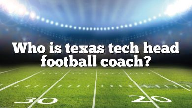 Who is texas tech head football coach?