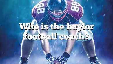 Who is the baylor football coach?