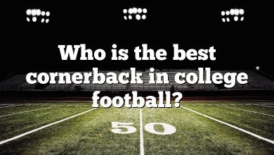 Who is the best cornerback in college football?
