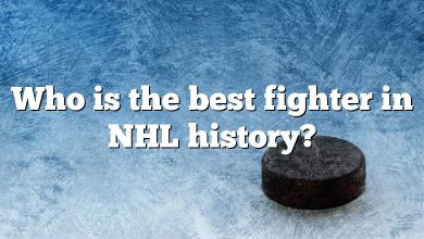 Who is the best fighter in NHL history?