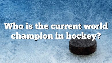 Who is the current world champion in hockey?