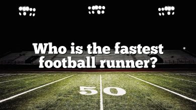Who is the fastest football runner?