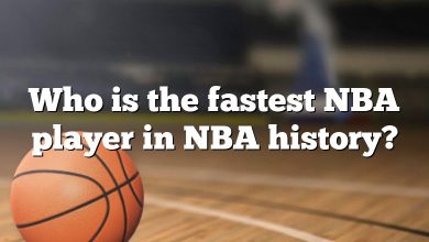 Who is the fastest NBA player in NBA history?