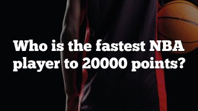 Who is the fastest NBA player to 20000 points?