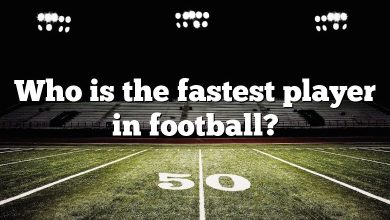 Who is the fastest player in football?