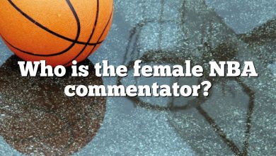 Who is the female NBA commentator?