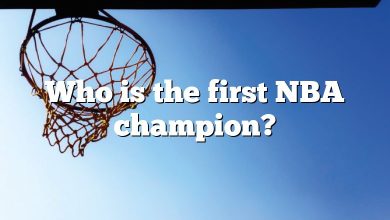 Who is the first NBA champion?