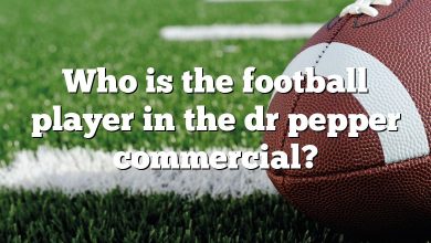 Who is the football player in the dr pepper commercial?