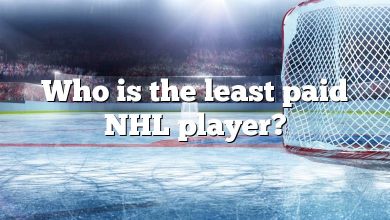 Who is the least paid NHL player?