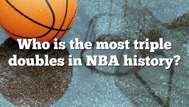 Who is the most triple doubles in NBA history?