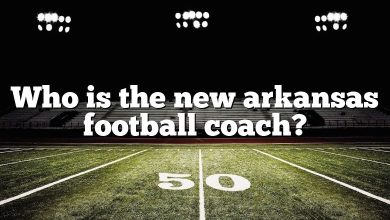 Who is the new arkansas football coach?