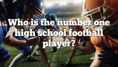 Who is the number one high school football player?
