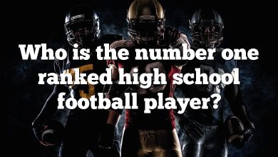 Who is the number one ranked high school football player?