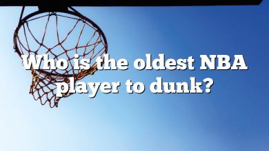 Who is the oldest NBA player to dunk?